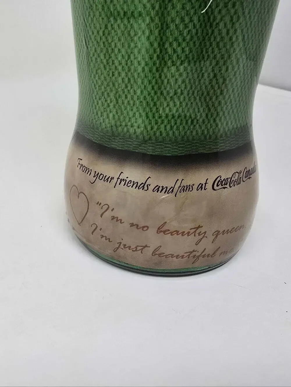 Limited Edition Selena Gomez Coca Cola Glass Bottle Coke 9.5
